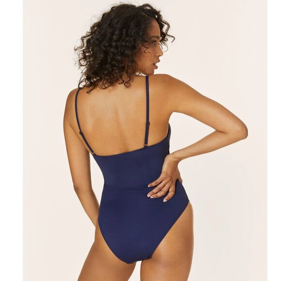 NWT Andie Swim | The Amalfi One Piece in Flat Navy (XL) - Picture 14 of 15